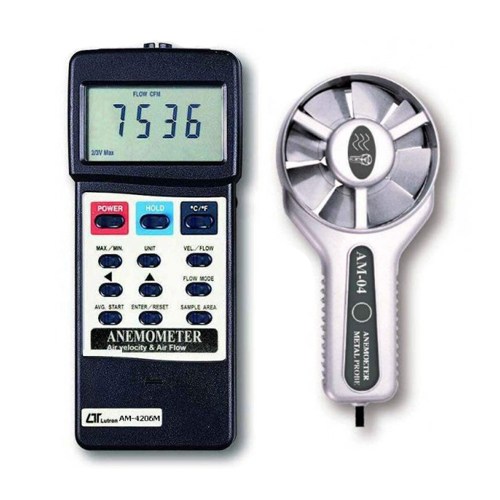 Lutron AM-4206M ANEMOMETER, metal vane + air flow