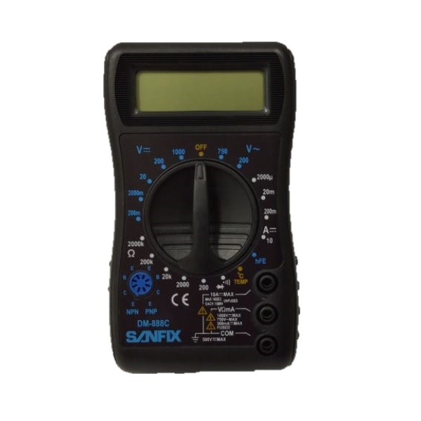 SANFIX DM-888C DIGITAL MULTIMETER + THERMOMETER